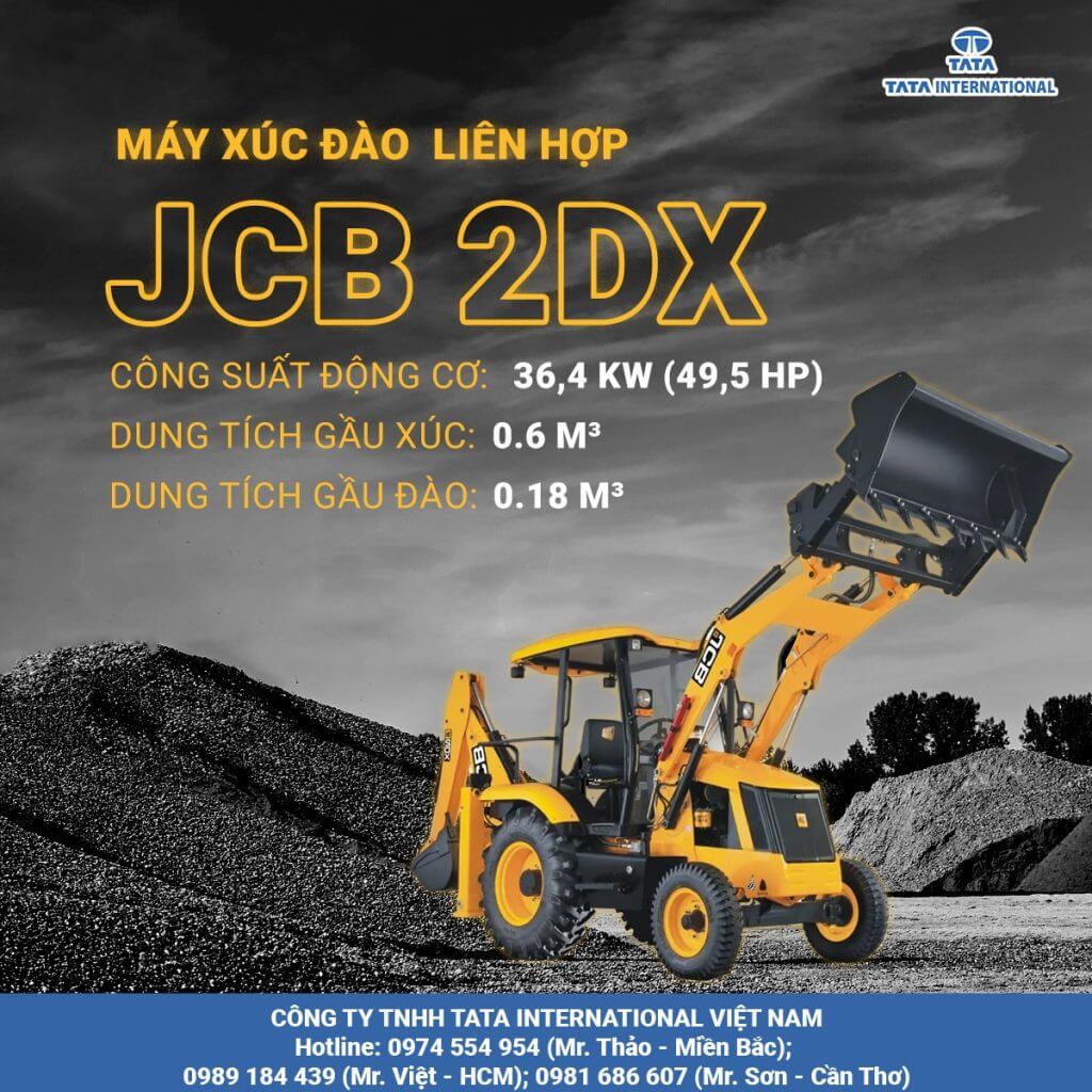 Máy xúc đào liên hợp JCB 2DX